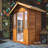 Outdoor Sauna Far Infrared Saunas App Control  Red Cedar and Hemlock 1800W Low-EMF for Two Person