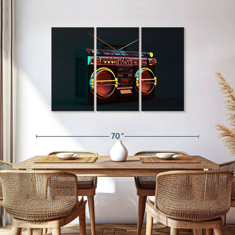 Abarca Modern Boombox, 36" H x 57" W