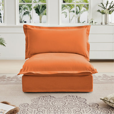 Koala Armless Sofa - Orange