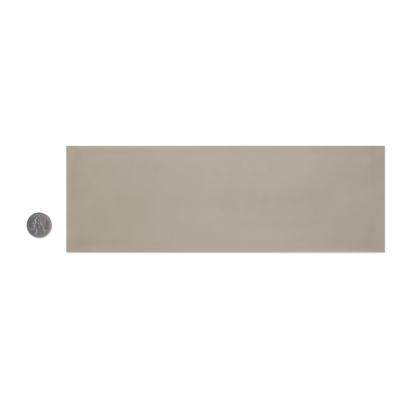 Grace 4" x 12" Ceramic Subway Tile, Taupe