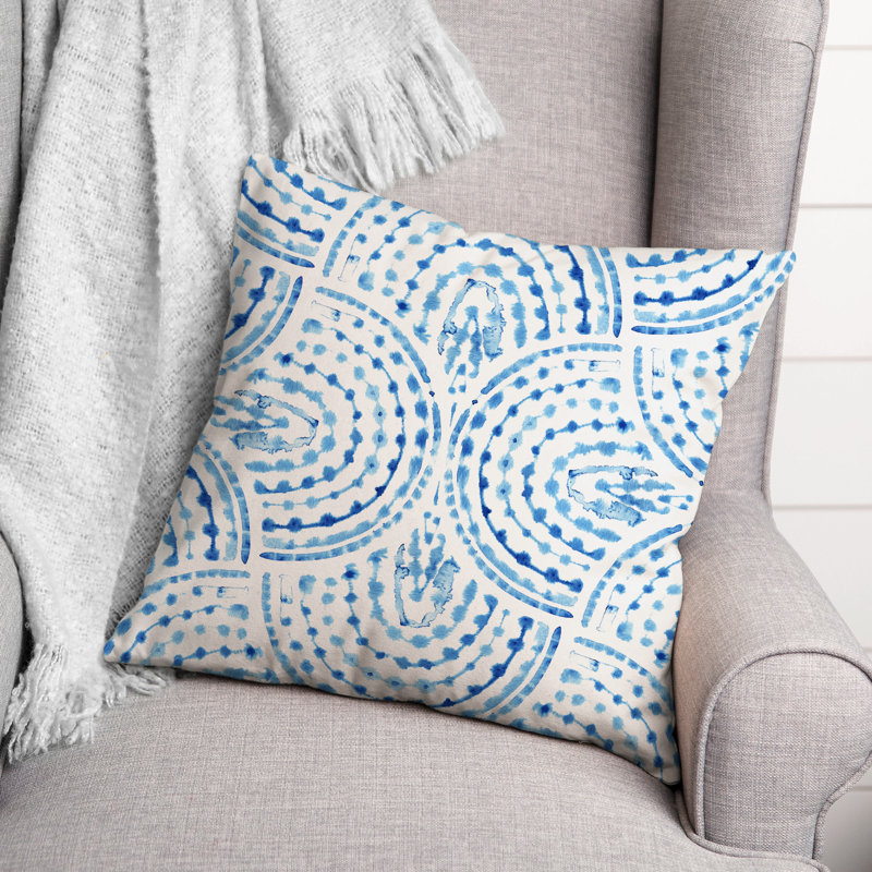 Scallop Reversible Throw Pillow, 16" x 16"