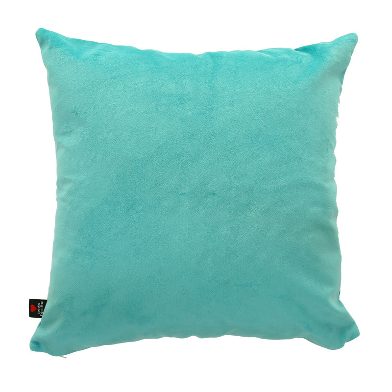 Moey Square Cushion, 43 x 43cm, Teal