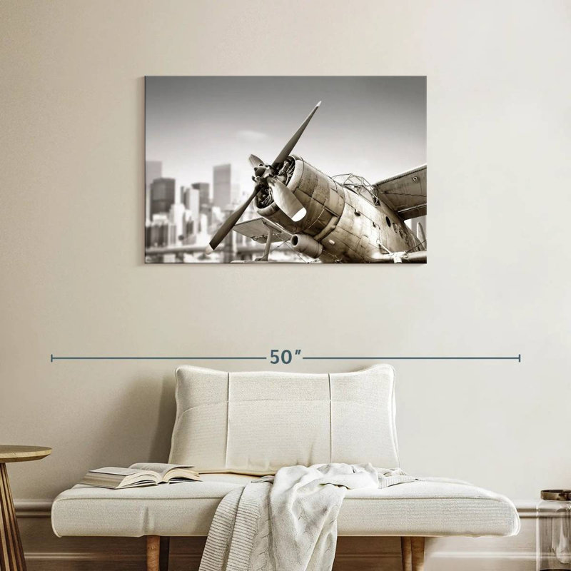 Mehar Rustic Airplane, 24" H x 36" W