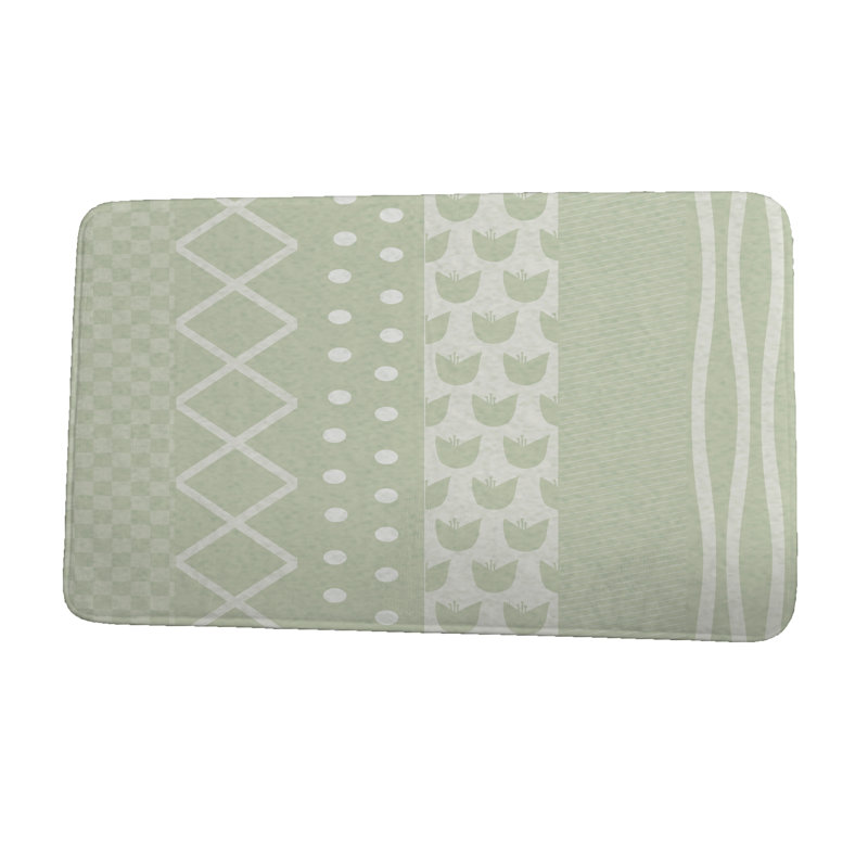 Tapis de bain Hiltonia, l 24 po x L 17 po, Vert