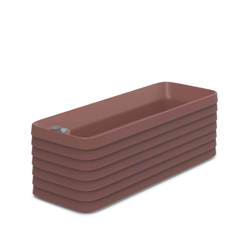 Boîte à fleurs Slat TruDrop, Vert, H 12 po x l 35 po x P 13 po