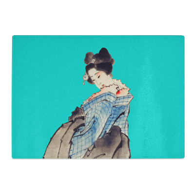 Geisha by Hokusai Chopping Board
