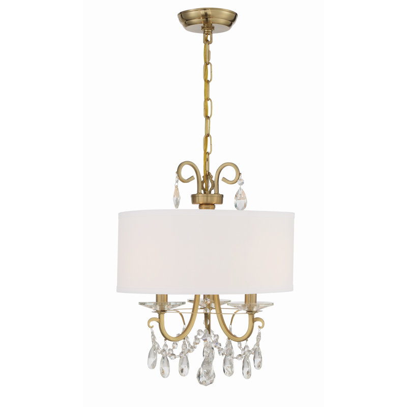 Elane 3 - Light Gold Pendant, Italian