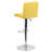 Winnols Contemporary Vinyl Adjustable Height Barstool with Panel Back and Chrome Base-93930748