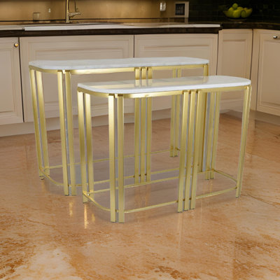 Maysaa Marble Top Nesting Tables