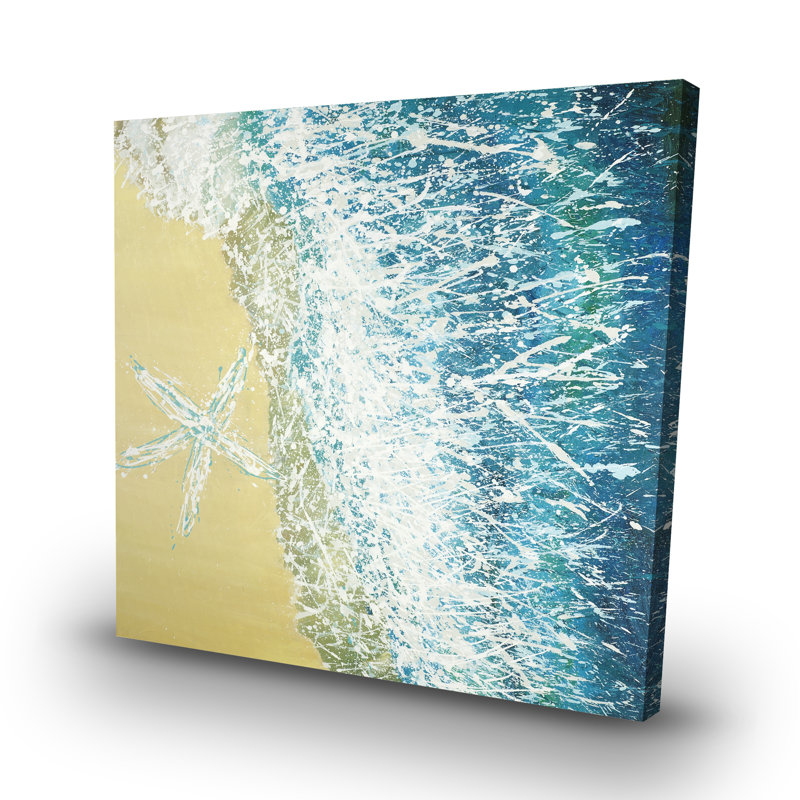 Left side seastar - 32"x32" art on canvas
