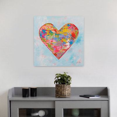 Contemporary First Love V2 With Abstract Blue Art