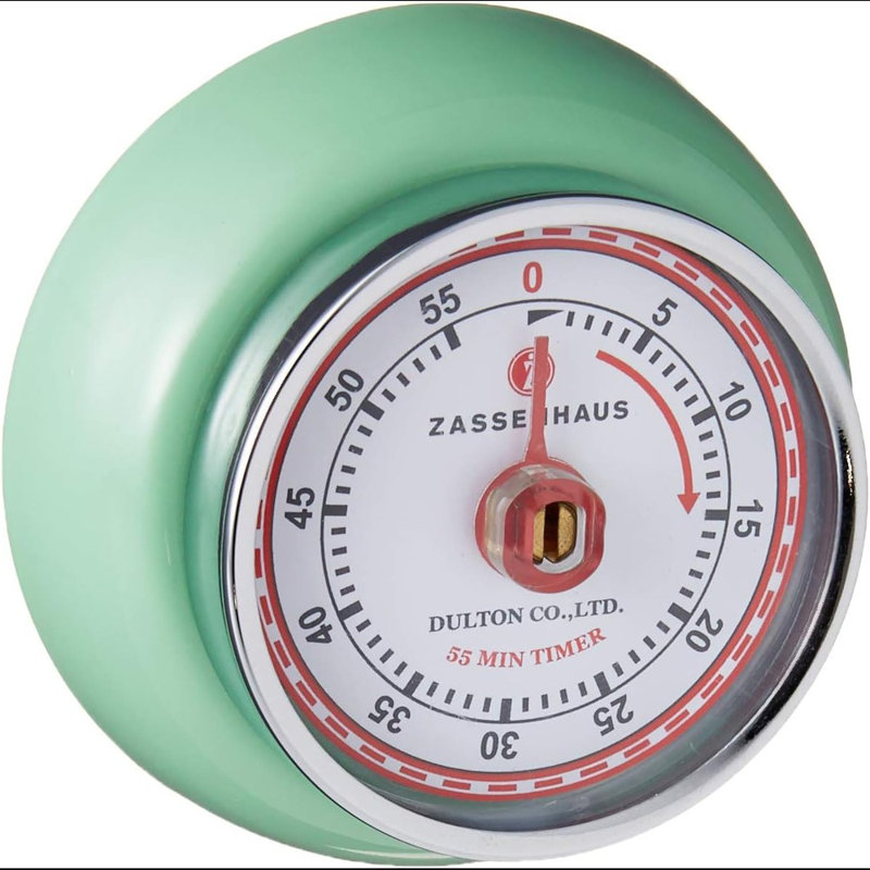 Minuterie de cuisine rétro Zassenhaus, Vert menthe
