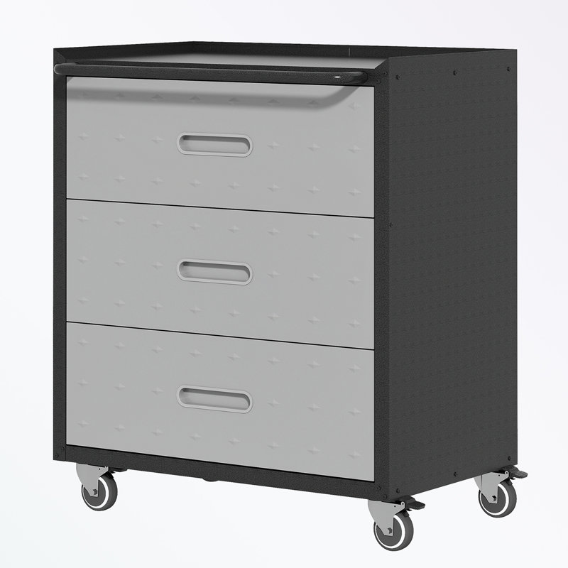 Metal Storage Cabinet with three drawers