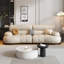 Canapé modulaire en cuir véritable kaki