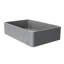 Lavabo de salle de bain rectangulaire en béton gris de 20,11 pouces avec aspect et résistance esthétique uniques