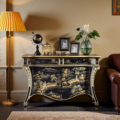 Classical Painted Entryway Cabinet Sideboard