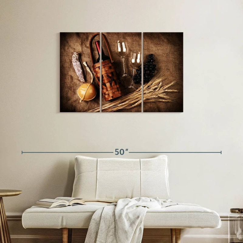 Yarlin nourriture et vin, H 24 po x l 38 po