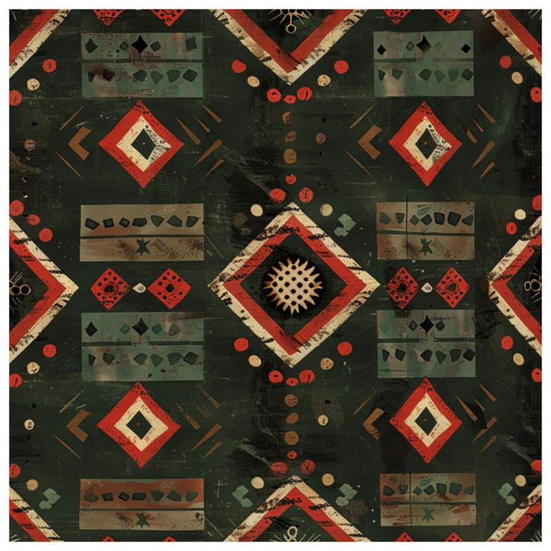 Literie à motif géométrique Southwestern, Grand lit