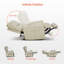 Lay Flat Power Recliner Chair with Heat and Vibration, Infinite Position, Faux Leather-468529382
