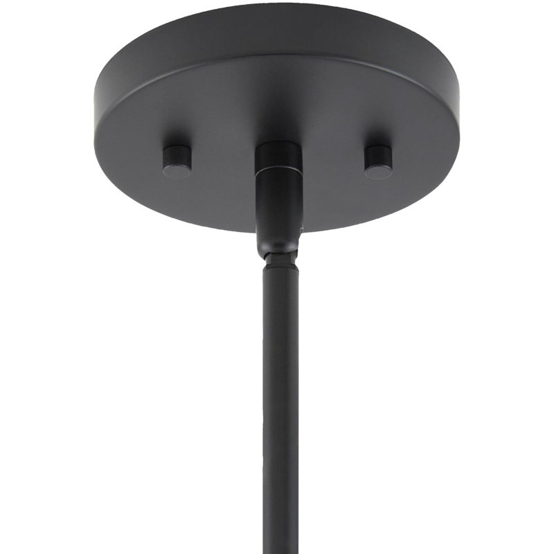 Hojan 1-Light Metal Single Pendant, Matte Black