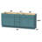 78'' Double Bathroom Vanity Base Only-96631507