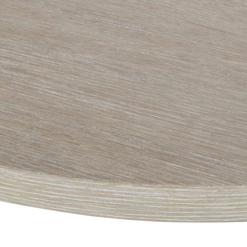 Constantin 60" White and Beige Round Wood Dining Table
