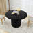 Cuji 47'' Round Pedestal Dining Table-1117090638