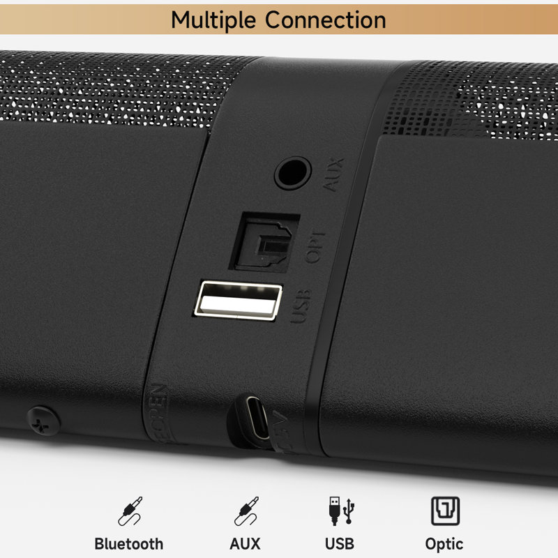 Barre de son 15 pouces avec Bluetooth
