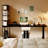 Black Rectangular Solid Wood + Iron Desk-109514461