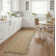 Ayanne Hand-Braided Scalloped Jute Sage Green Indoor Area Rug with Non-skid Backing