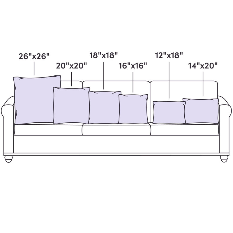 Keaton Striped Linen Pillow Cover, Red\Blue, 22" H x 22" W x 0.25" D