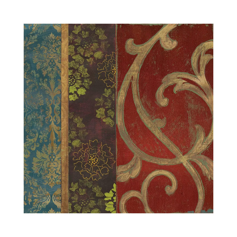 Embroidered Square by Aimee Wilson - Wrapped Canvas Painting, 30.48 cm H x 30.48 cm W