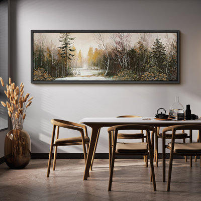 Paysage rustique de forêt sereine à la campagne rustique