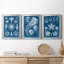 Marine Blueprint I - ensemble de 3 peintures sur toile encadrées-1253096108-1253096111