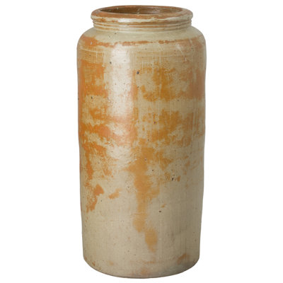 GRAND POT DE RANGEMENT LOURD, SABLE TROPICAL H 23,5 po x 23,5 po x 45 po