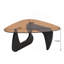Petite table basse de style campagnard Mid-Century moderne en bois, noir-850395015-850395018