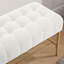 Banc de rangement en tissu