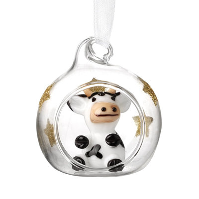 4cm Glass Animals Bauble