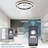 Daeron 20'' Flush Mount Ceiling Fan with LED Lights and Remote & APP Control