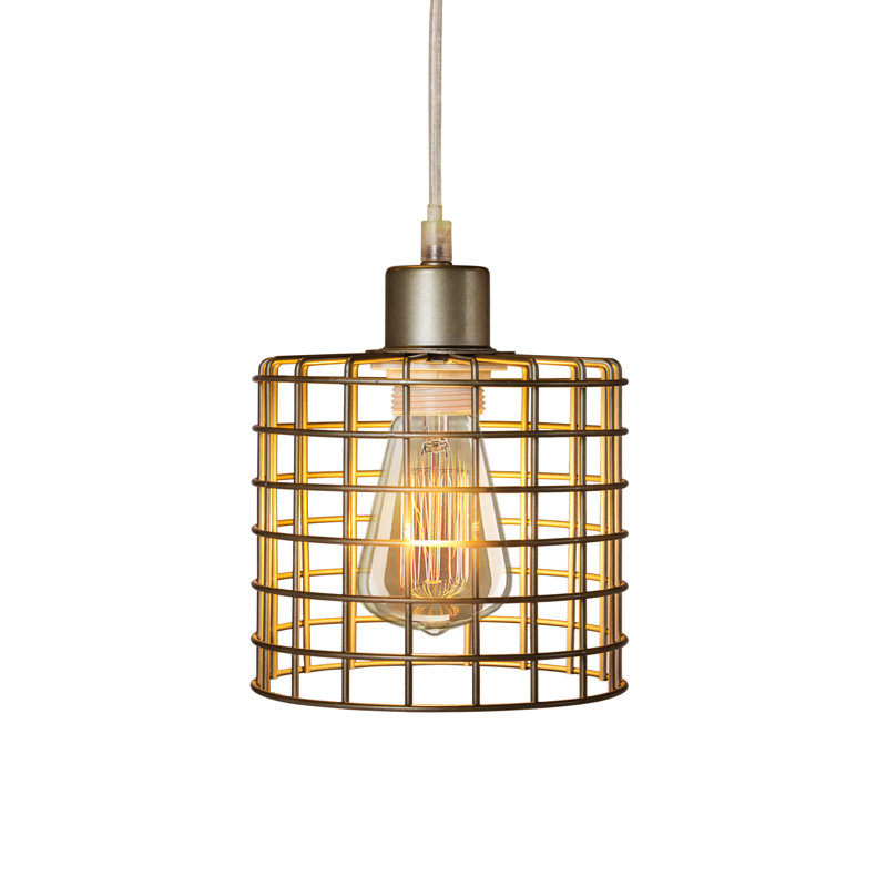 Luminaire suspendu tambour 1 lumière Benayas