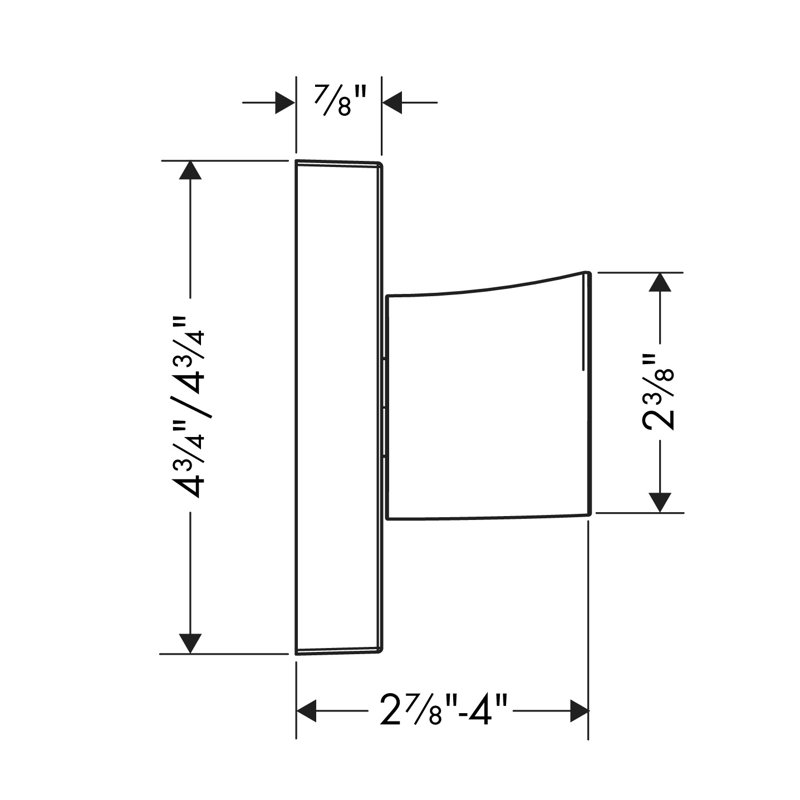 Starck Organic Trio/Quattro Diverter Trim