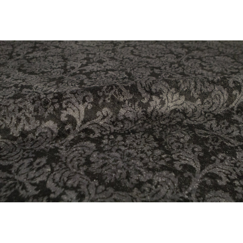 Wool Damask Area Rug