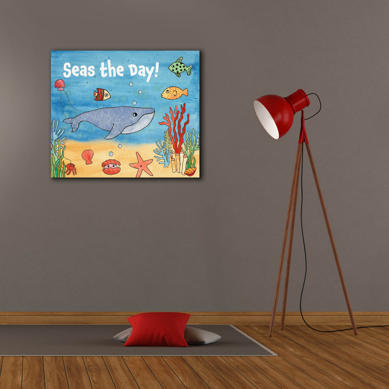  «Cute Sea Creatures 2» par Alicia Longley, art mural sur toile, 30 po x 26 po, H 26 po x l 30 po