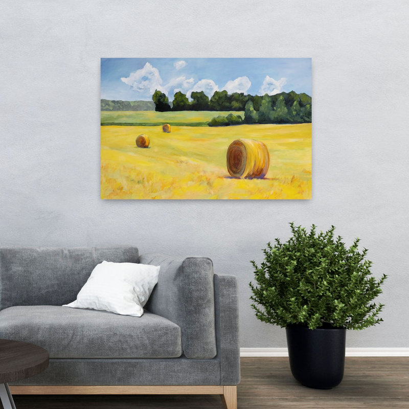 Golden Hay Field, H 32 po x l 48 po