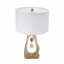 Lampe de table avec abat-jour tambour blanc