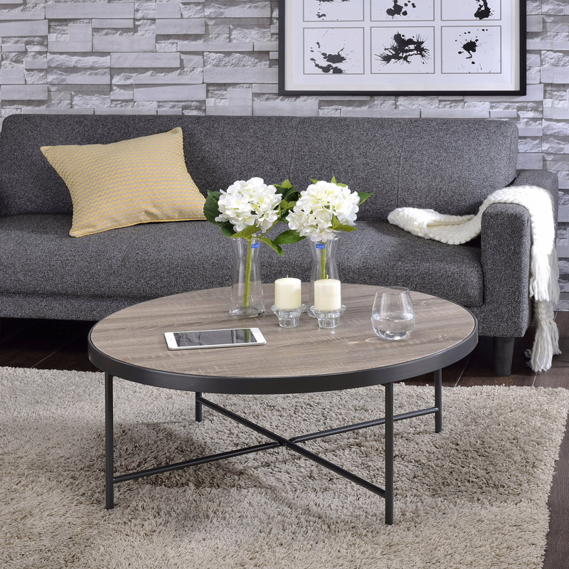 Weathered Gray Oak Coffee Table