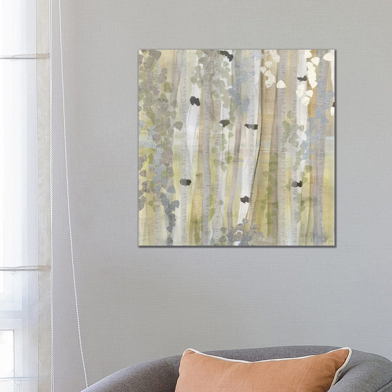 Spring Birch Grove I by Susan Jill - Wrapped Canvas Painting, 66.04 cm H x 66.04 cm W x 1.91 cm D