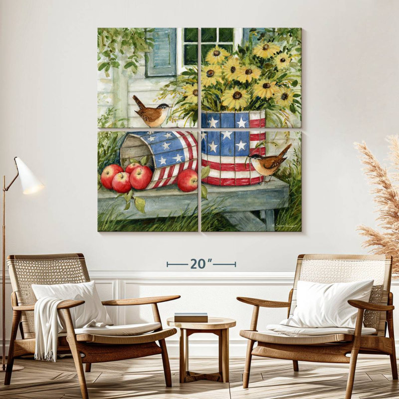 Lelar Old Glory II, 57" H x 57" W