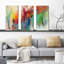 March Rainbow - Ensemble de 3 peintures sur toile tendue-115026603