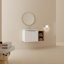 Meuble-lavabo à fermeture en douceur avec lavabo et tablettes